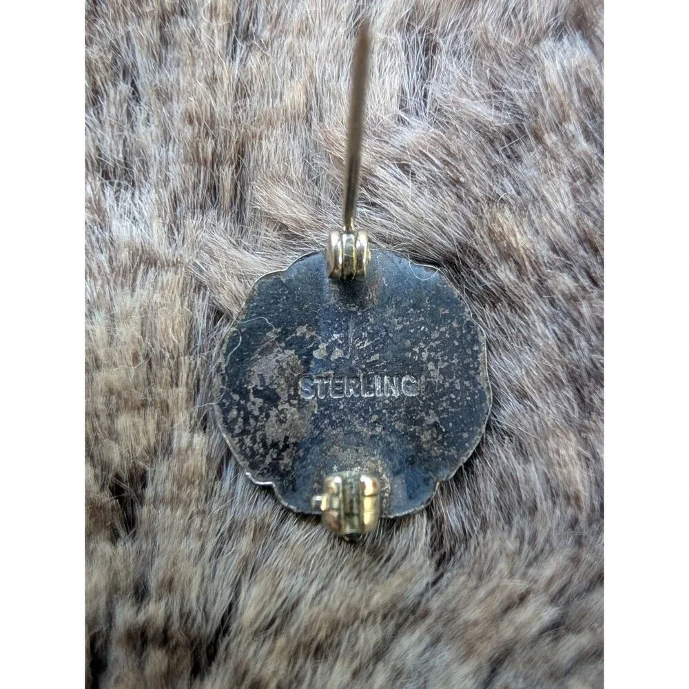 Sterling Silver JCL Junior Classical League Flaming Torch Pendant 925 Vtg Latin